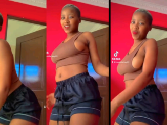 Abuja Olosho give a full cleavage of her boo-bs while dancing to Amapiano song (Video)