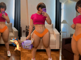 Adorable Chubby Asian lady flaunting her Fully Endowed Backside while taking Selfie goes viral (Watch)