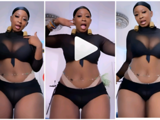 Beautiful lady shows off her natural beauty as she flaunts her massive b00ty (Video)