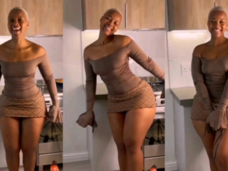 “Don’t Cover the KpÔm0” — Reactions As High rated lady entertains her fans in a more simple manner to ease tension (Video)