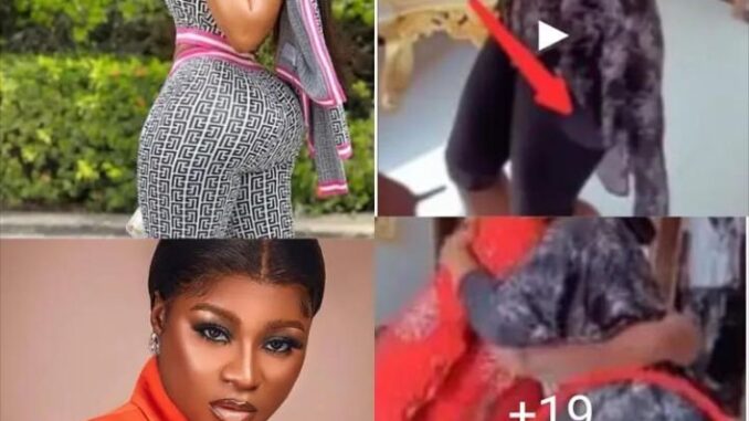 “E Don Cast Las Las” – Reactions As Actress Destiny Etiko Was Caught Wearing Fake Yansh( Video)