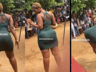 Ghanian Lady wows the crowd with her dancing prowess