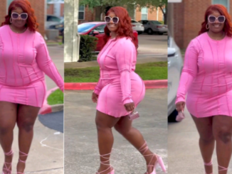 Gorgeous lady flaunts her big bakah (Video)