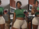 “Do You Like What you See?” – Trending video of America Ebony Lady, Flaunts Her Natural Kpekus on live video (Video)