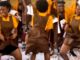 School girl scatters the dance floor as her mates hail her (Video)