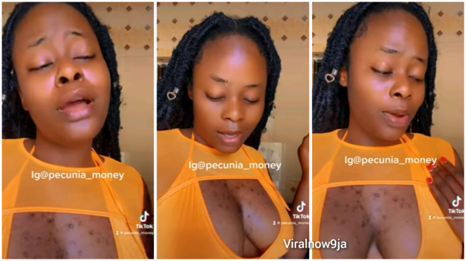 “She dey Collect WotoWoto” Reactions As Peculia Wins Best Chest Award with her latest video Shaking her Hairy B00bs (Watch)