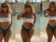 Super star lady shares her beach clip with her fans (Video)