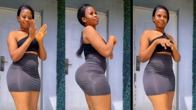 This lady goes viral, after she display her skills in a New TikTok dance (Watch)