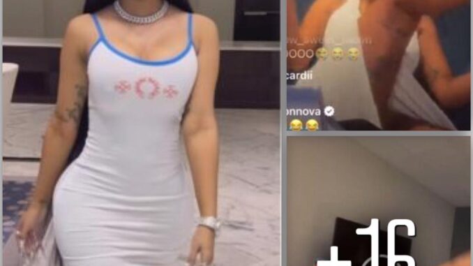 “See t0t0, she no even wear p@nt……” – Reactions as Cardi B mistakenly shows off her kpekus during Instagram live (Video)